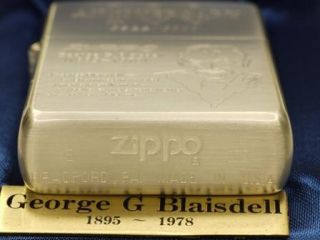 Zippo George G Blaisdell 100th Anniversary Limited Edition Super RARE