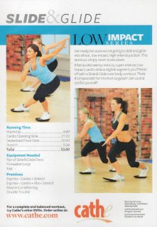 CATHE FRIEDRICH LOW IMPACT SERIES SLIDE & GLIDE DVD NEW SEALED WORKOUT