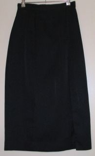 Gothic Skirt Black Frount Split Zip Back Below Knee Ladies or Teens