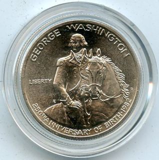 1982 D George Washington Commemorative Uncirculated Silver Half Dollar