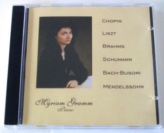 Myriam Gramm Piano Chopin Liszt Brahms Schumann CD