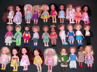 29 Dolls 17 Kelly 12 Tommy Mattel Barbie Brand All Dressed with Shoes
