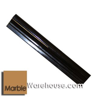 Black Absolute Chair Rail Molding Bullnose Granite Tile