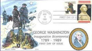 Collins Hand Painted 2414 Executive Branch George Washington at Valley