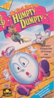 RARE The Real Story of Humpty Dumpty VHS Huey Lewis