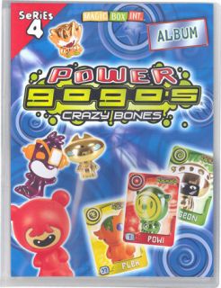 GoGos Crazy Bones Series 4 Power Trading Card Album Holds 90 Cards