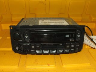 02 07 06 Caravan Ram Grand Cherokee Dakota Radio CD Player Tape 2002