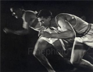 1936 Print Germany Olympics Tarzan Glenn Morris Track Photo Art Leni