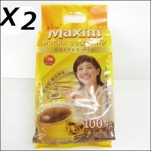  Bags 200 Sticks Korean Maxim Mocha Gold Mild Instant Coffee Mix