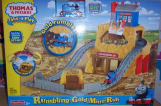 THOMAS FRIENDS RUMBLING GOLD MINE RUN TAKE AND PLAY PORTABLE RAILWAY