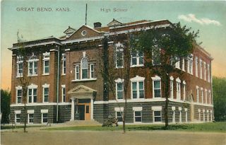 KS Great Bend High School PCK mailed 1910 K14229