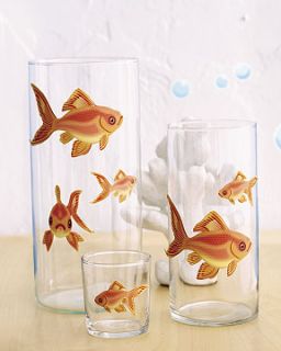  Decals Wallies Bubbles & GoldFish Removable Tank Stickers Look Real