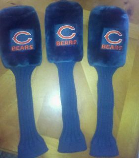 Chicago Bears Golf Club Head Covers Set of 3