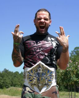 Real Jeff Hardy Legacy Championship Wrestling Belt Foil Shirt
