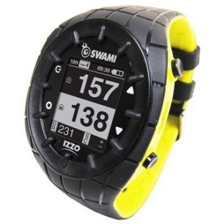 Izzo Swami Golf GPS Watch Black Yellow Simple Fast Accurate A43095