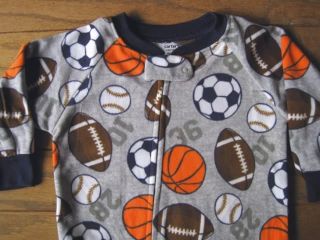  Sleeper Gray Size 12 months Baby Footed Pajamas Carters Infant Sports