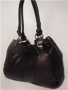 MK Handbag Purse Michael Kors Greenport Drawstring Tote Shoulder Bag $