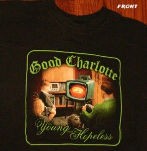 Sale Tee Good Charlotte 2002 Rock Concert Tour T Shirt M