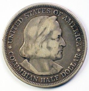1893 Columbian Commemorative Half Dollar Silver Coin