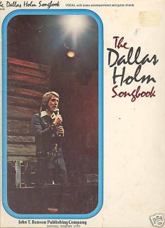 Dallas Holm Songbook Piano Keyboard Guitar Free Bonus