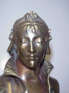 Jean Gregoire Bronze Statue 20 French Woman 19th Cent