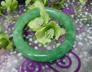 39 mm Petty Baby Green Jade Bangle Bracelet