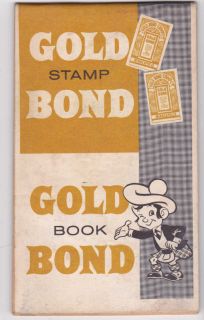 Old Gold Bond Stamp Book with A Few Gold Bond Stamps