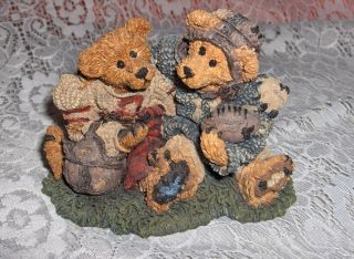 Vintage Boyds Bears Figurines Grenville Knute Football Buddies Style