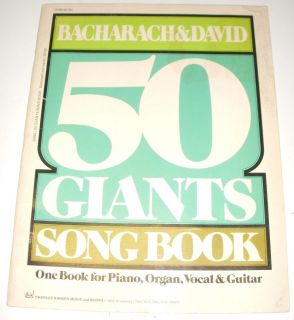Bacharach David 50 Giants Song Book Piano Organ Vocal Guitar