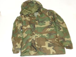 Military Surplus Gore Tex Jacket Woodland Med Long