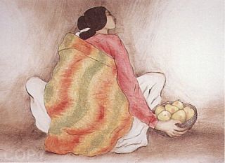Gorman Navajo Woman with Pears