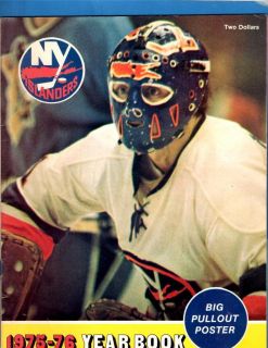   New York Islanders Hockey Yearbook 1975 1976 Potvin Trottier Gillies