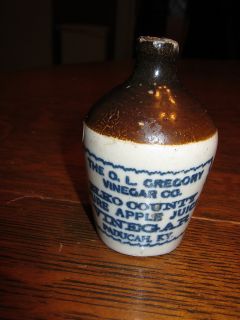 Vintage Mini Advertising Jug O L Gregory Vinegar