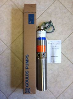  HP Goulds 10 GPM 4 2 Wire Submersible Water Well Pump Brass