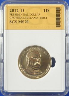 2012 D Perfect Uncirculated Grover Cleveland First Term Dollar