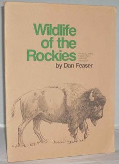 WILDLIFE OF THE ROCKIES 12 Charcoal Big Game Prints Elk Bison Bighorn