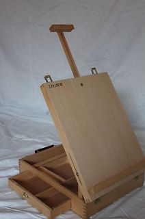NEW HARDWOOD ARTIST TABLE TOP EASEL SKETCH BOX HIGH END QUALITY