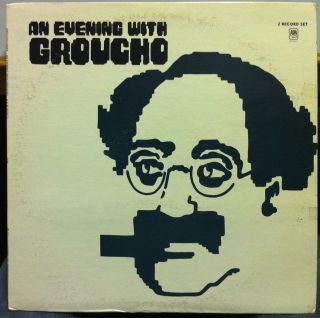 Groucho Marx An Evening with 2 LP VG SP 3515 1st Press 1972 Brown