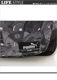 Puma Foundation Grey Graffiti Backpack Book Bag in Jamaica Riddim