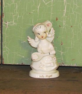 Vintage 4th of July Girl Angel Birthday Figurine
