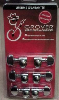 Grover Rotomatic Guitar Pegs Tuning Machines 102 Nickel