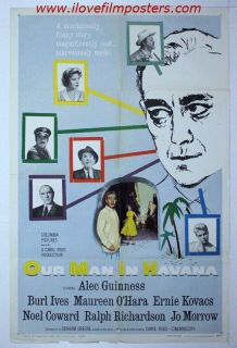 Our Man in Havana Original US 1sh Poster Graham Greene