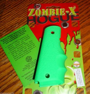   GRIPS CONTOURED 4 COLT 1911 GOVERMENT ZOMBIE 45 GREEN FINGER GOLD