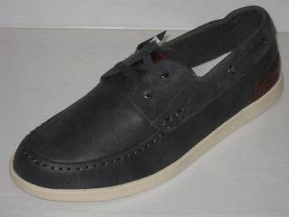 LACOSTE ARVERNE 5 BLACK LEATHER BOAT SHOES OXFORD CASUAL MEN SNEAKERS