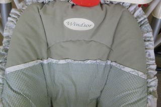 Graco OPEN TOP swing replacement COVER SEAT PAD CUSHION WINDSOR sage
