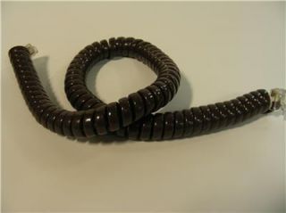 25 Brown Curly Phone Handset Cord Shipping Special