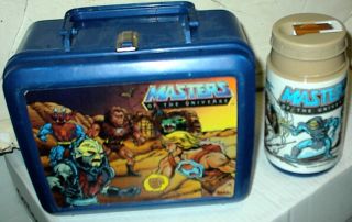 Vintage Aladdin He Man Masters of the Universe Plastic Lunch Box w