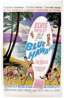 Elvis Presley Angela Lansbury Signed X2 Blue Hawaii Movie Musical