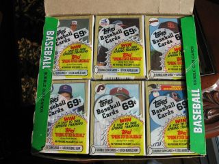 1987 Topps Bubble Gum Card Box 24 Pkgs 31 Cards per PK Unopened in Box