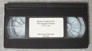 Marilyn Manson   The Beautiful People   U.S. PROMO VHS video   RARE